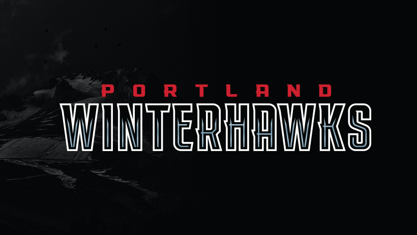 Winterhawks wordmark logo courtesy of team social media
