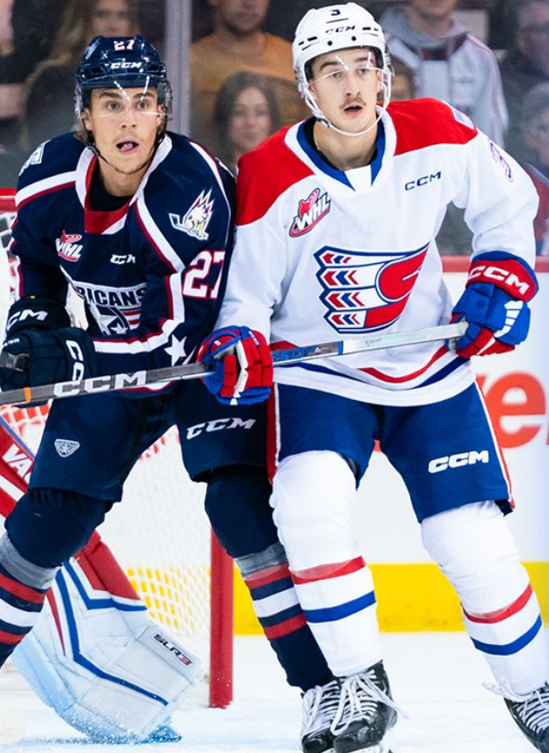 Brandon Whynott of Tri-City out net-front; Photo Credit: Spokane Chiefs Social Media